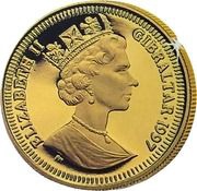 ⅕ Crown - Elizabeth II Cleopatra obverse image