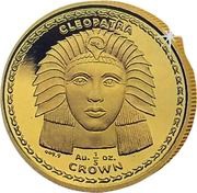 ⅕ Crown - Elizabeth II Cleopatra reverse image