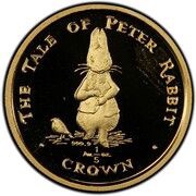 ⅕ Crown - Elizabeth II Peter Rabbit reverse image