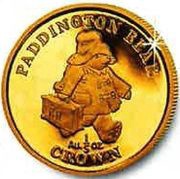 ⅕ Crown - Elizabeth II Paddington Bear; Platinum Proof reverse image