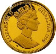 ⅕ Crown - Elizabeth II King Charles II obverse image