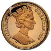 ⅕ Crown - Elizabeth II Douglas Bader obverse image