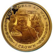 ⅕ Crown - Elizabeth II Winston Churchill reverse image