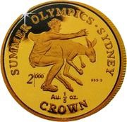 ⅕ Crown - Elizabeth II Long Jumper and Kangaroo, United Kingdom, 1999-2000 reverse image