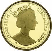 ⅕ Crown - Elizabeth II 100th Birthday of the Queen Mother obverse image