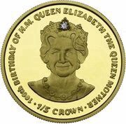 ⅕ Crown - Elizabeth II 100th Birthday of the Queen Mother, United Kingdom, 2000 reverse image