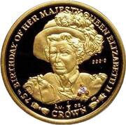 ⅕ Crown - Elizabeth II 75th Birthday Queen Elizabeth II reverse image