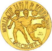 ⅕ Crown - Elizabeth II 2002 FIFA World Cup, United Kingdom, 2002 reverse image