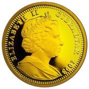 ⅕ Crown - Elizabeth II Elizabeth I - Gold Ryal 1583-1585 obverse image