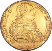 8 Escudos - Charles IV obverse image