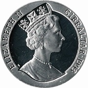 ½ Crown - Elizabeth II H.M.S. Hood obverse image
