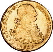 8 Escudos - Carlos IV obverse image