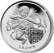 ½ Crown - Elizabeth II Cupid hologram; Silver Proof, United Kingdom, 1998 reverse image