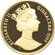 ½ Crown - Elizabeth II Queen Elizabeth I obverse image