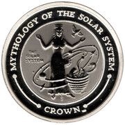 ½ Crown - Elizabeth II Solar System reverse image