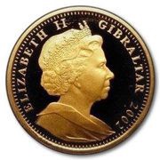 ½ Crown - Elizabeth II Golden Jubilee obverse image