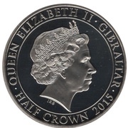 ½ Crown - Elizabeth II Sir Winston Churchill obverse image