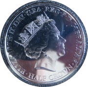 ½ Crown - Elizabeth II 90th Birthday obverse image