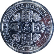 ½ Crown - Elizabeth II 90th Birthday reverse image