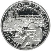 ½ Crown - Elizabeth II Battle of the Atlantic - Light communication, United Kingdom, 2016 reverse image