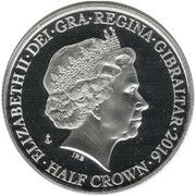 ½ Crown - Elizabeth II Battle of the Atlantic - Look to Norway obverse image