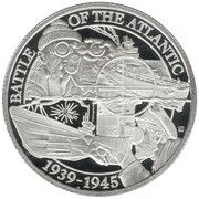 ½ Crown - Elizabeth II Battle of the Atlantic - Binoculars and periscope reverse image