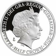 ½ Crown - Elizabeth II Battle of the Atlantic obverse image