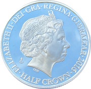 ½ Crown - Elizabeth II Battle of the Atlantic obverse image