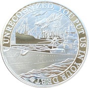 ½ Crown - Elizabeth II Battle of the Atlantic reverse image
