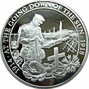 ½ Crown - Elizabeth II At the Going Down of the Sun, United Kingdom, 2018 reverse image