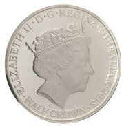 ½ Crown - Elizabeth II The Legend of St George obverse image