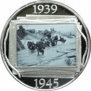 ½ Crown - Elizabeth II D-Day Landings, United Kingdom, 2019 reverse image