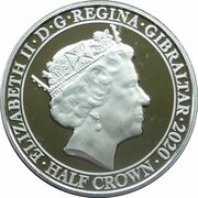 ½ Crown - Elizabeth II R.A.F.; Churchill's Famous Words obverse image