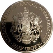 ½ Crown - Elizabeth II 75th Anniversary of VE Day, 'The Headline' obverse image