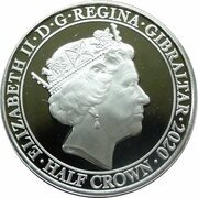½ Crown - Elizabeth II Dame Vera Lynn obverse image