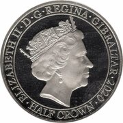 ½ Crown - Elizabeth II Little ships of Dunkirk obverse image