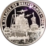 ½ Crown - Elizabeth II The little ships of Dunkirk reverse image