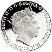 ½ Crown - Elizabeth II Her Oath obverse image