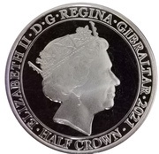 ½ Crown - Elizabeth II 7 Decades of Devotion obverse image