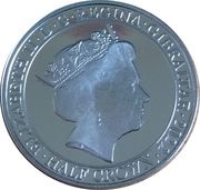 ½ Crown - Elizabeth II The Right to Live in Peace obverse image