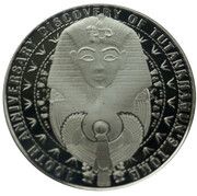 ½ Crown - Charles III Tutankhamun reverse image