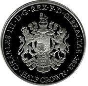 ½ Crown Elton John, Goodbye Yellow Brick Road obverse image