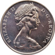 1 Crown - Elizabeth II Gibraltar Castle and Key; Silver Proof obverse image