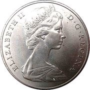1 Crown - Elizabeth II Gibraltar Castle and Key obverse image