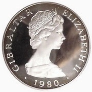 1 Crown - Elizabeth II Queen Mother; Silver Proof obverse image