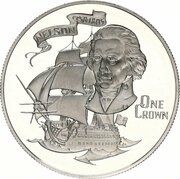 1 Crown - Elizabeth II Admiral Lord Nelson; Silver Proof reverse image
