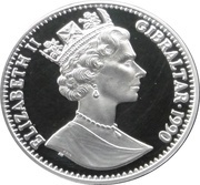 1 Crown - Elizabeth II World Cup - Goalkeeper; Silver Proof obverse image