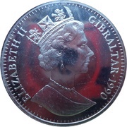 1 Crown - Elizabeth II Constitution obverse image
