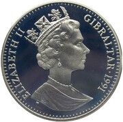 1 Crown - Elizabeth II Boxing; Silver Proof obverse image