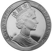 1 Crown - Elizabeth II Rotary Club of Gibraltar obverse image